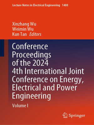 cover image of Conference Proceedings of the 2024 4th International Joint Conference on Energy, Electrical and Power Engineering